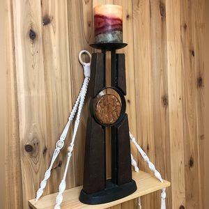 Incredible 16” Vintage Candle Tower (stand) With Sturdy Steel Frame